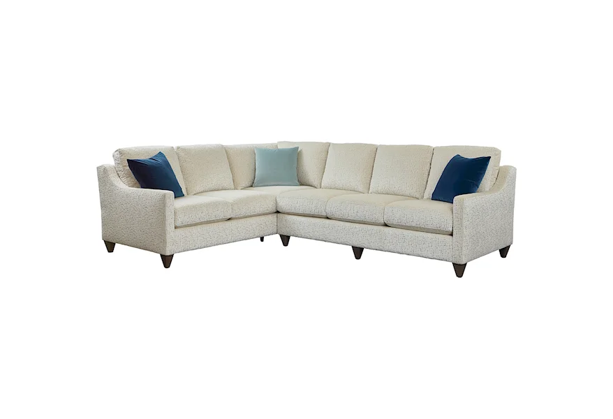 Custom Upholstery Customizable Sectional by Bassett at Esprit Decor Home Furnishings